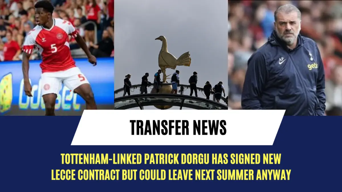 Tottenham-linked Patrick Dorgu has signed new Lecce contract but could leave next summer anyway