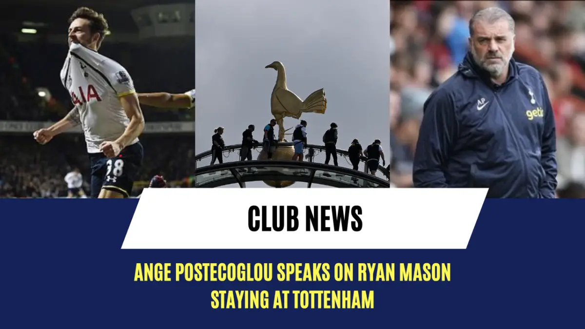 Ange Postecoglou speaks on Ryan Mason staying at Tottenham