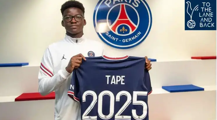 Tottenham monitoring situation of PSG defender Axel Tape