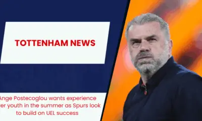 Tottenham boss Ange Postecoglou is keen to add more experience to his squad this summer.
