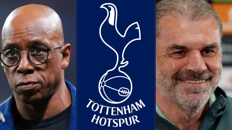 Ian Wright wants Tottenham to back Ange Postecoglou amid uncertain future claims.