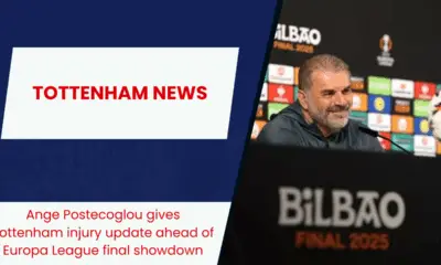 One in, one out- Ange Postecoglou provides Tottenham injury update ahead of Europa League final vs Manchester United.