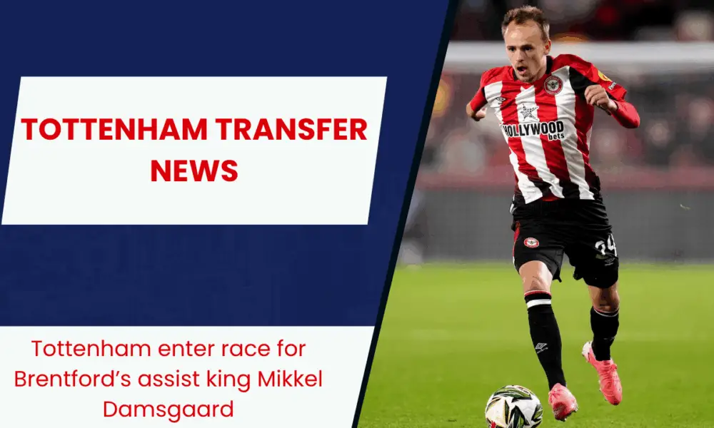 Tottenham enter race for Brentford’s assist king Mikkel Damsgaard