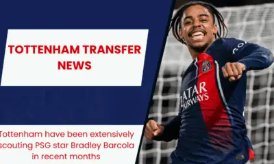 Tottenham have been extensively scouting PSG star Bradley Barcola in recent months