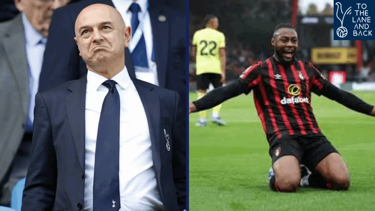 Tottenham will have to shatter their transfer record to sign Bournemouth star Antoine Semenyo.