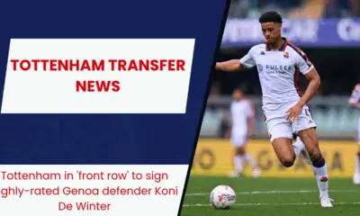 Tottenham in 'front row' to sign highly-rated Genoa defender Koni De Winter