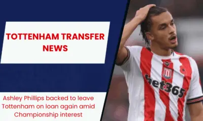 Ashley Phillips backed to leave Tottenham on loan again amid Championship interest