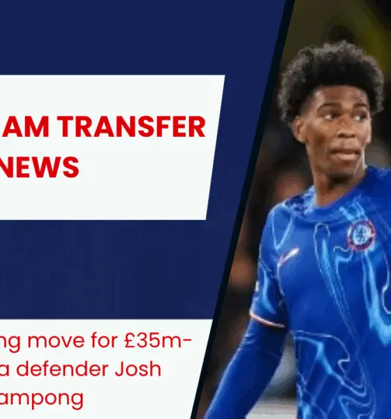 Tottenham eyeing move for £35m-rated Chelsea defender Josh Acheampong