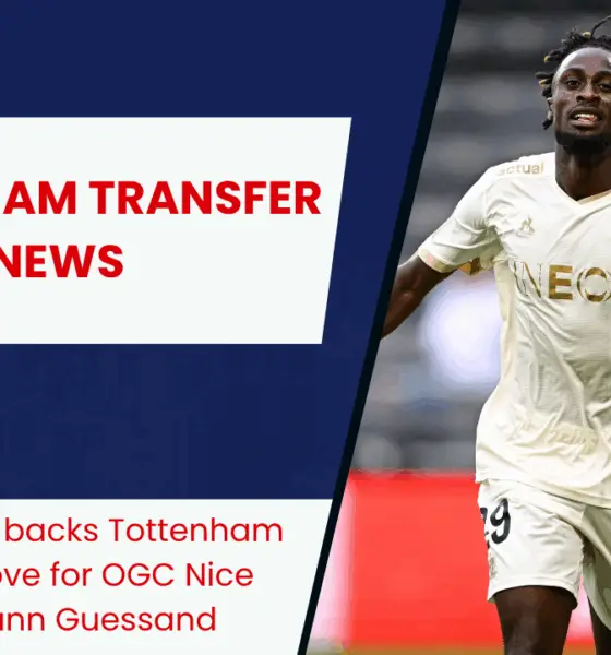 Transfer insider backs Tottenham to make a move for OGC Nice forward Evann Guessand