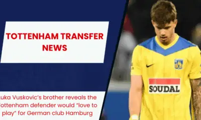 Luka Vuskovic’s brother reveals the Tottenham defender would “love to play” for German club Hamburg
