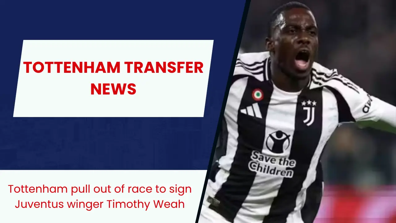 Tottenham pull out of race to sign Juventus winger Timothy Weah