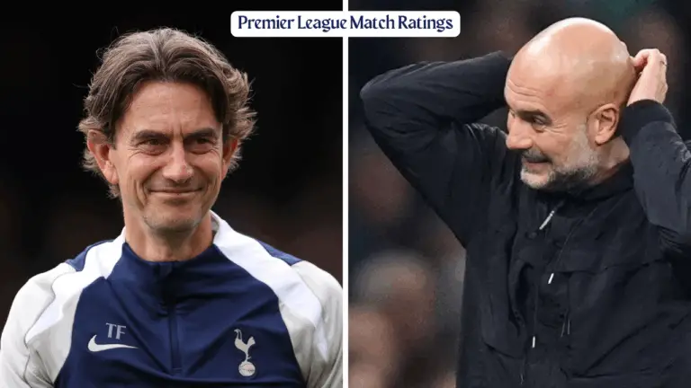 Richarlison: 7; Palhinha: 8; Johnson: ?? | Tottenham Hotspur player ratings vs Manchester City | Premier League 2025/26.