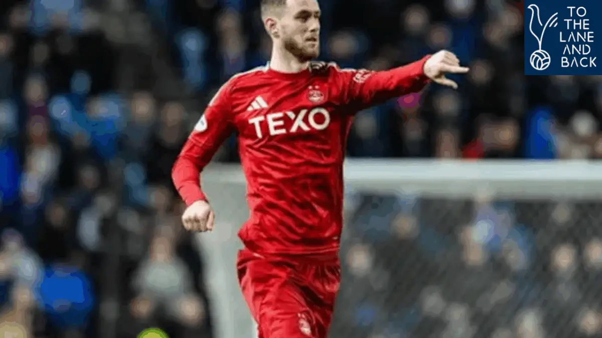 Tottenham loanee Alfie Dorrington has been left out of Aberdeen's 22-man UEFA Conference League squad.