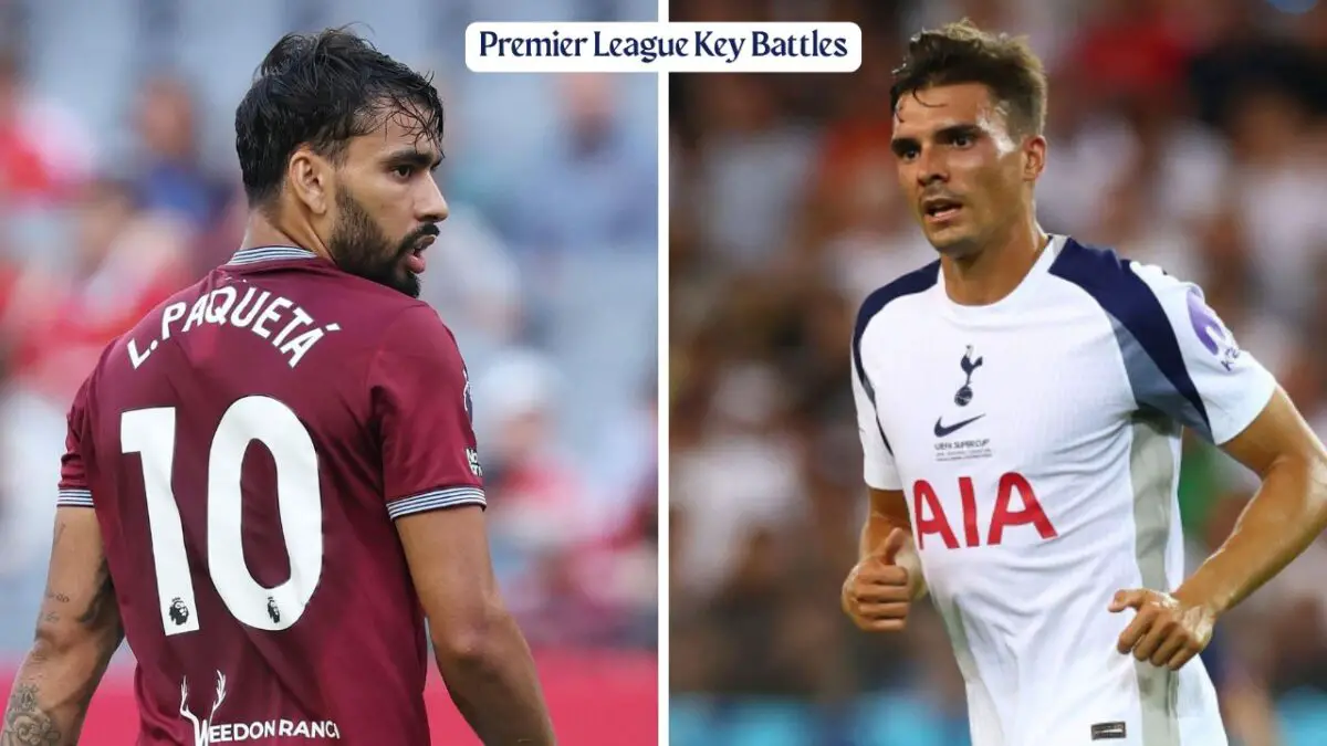 Can Palhinha stop Paqueta's Brazilian flair?: Tottenham Hotspur vs West Ham United-Key Battles.