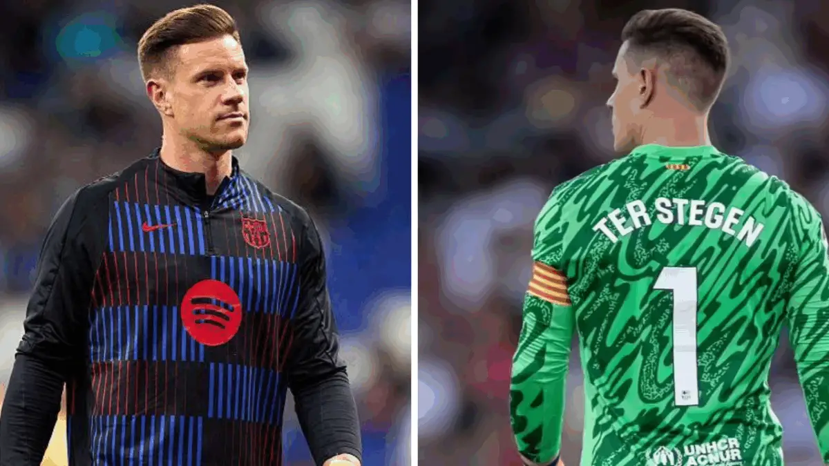 Barcelona keeper Marc-Andre ter Stegen might just head for pastures new in the winter as Tottenham circle .
